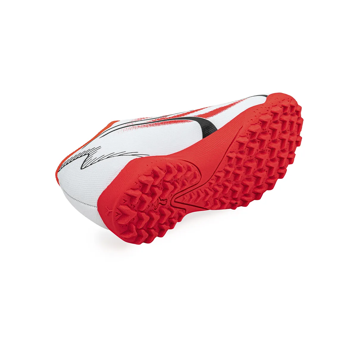 Botines De Futbol Puma Ultra Play TF Niño Niña Blanca