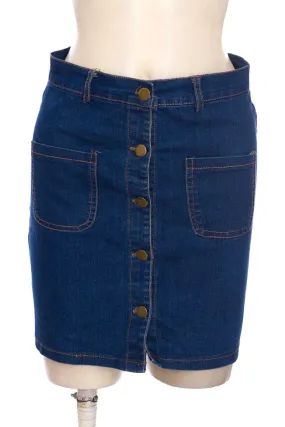 Falda color Azul - Closeando