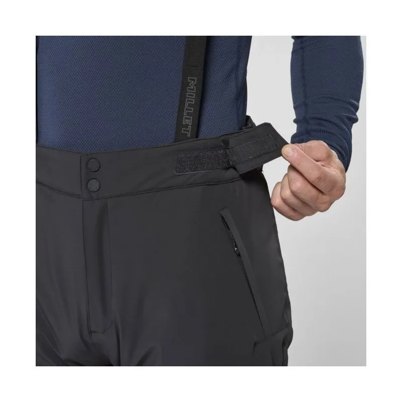 Pantalones impermeables Millet Snowbasin Pt para hombre (NEGRO)