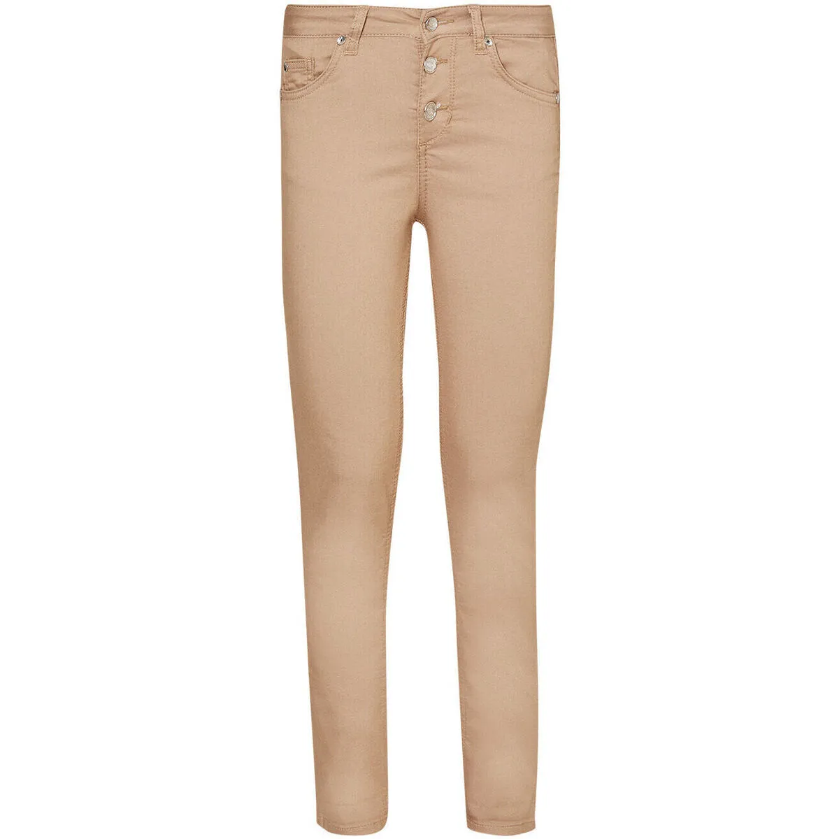 Pantalón pitillo beige