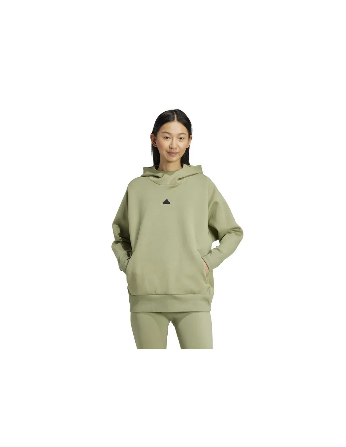 Sudadera adidas Z.N.E. Overhead Mujer Verde