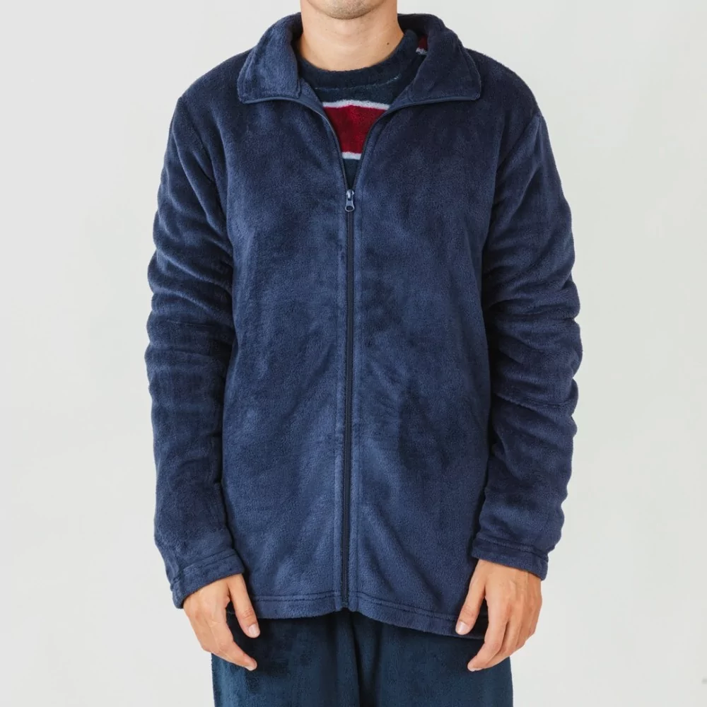 Sudadera coral hombre azul marino