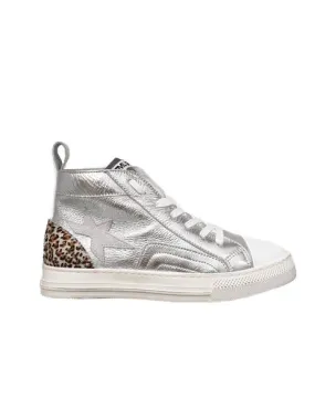 zapatillas melinÉ piel plata