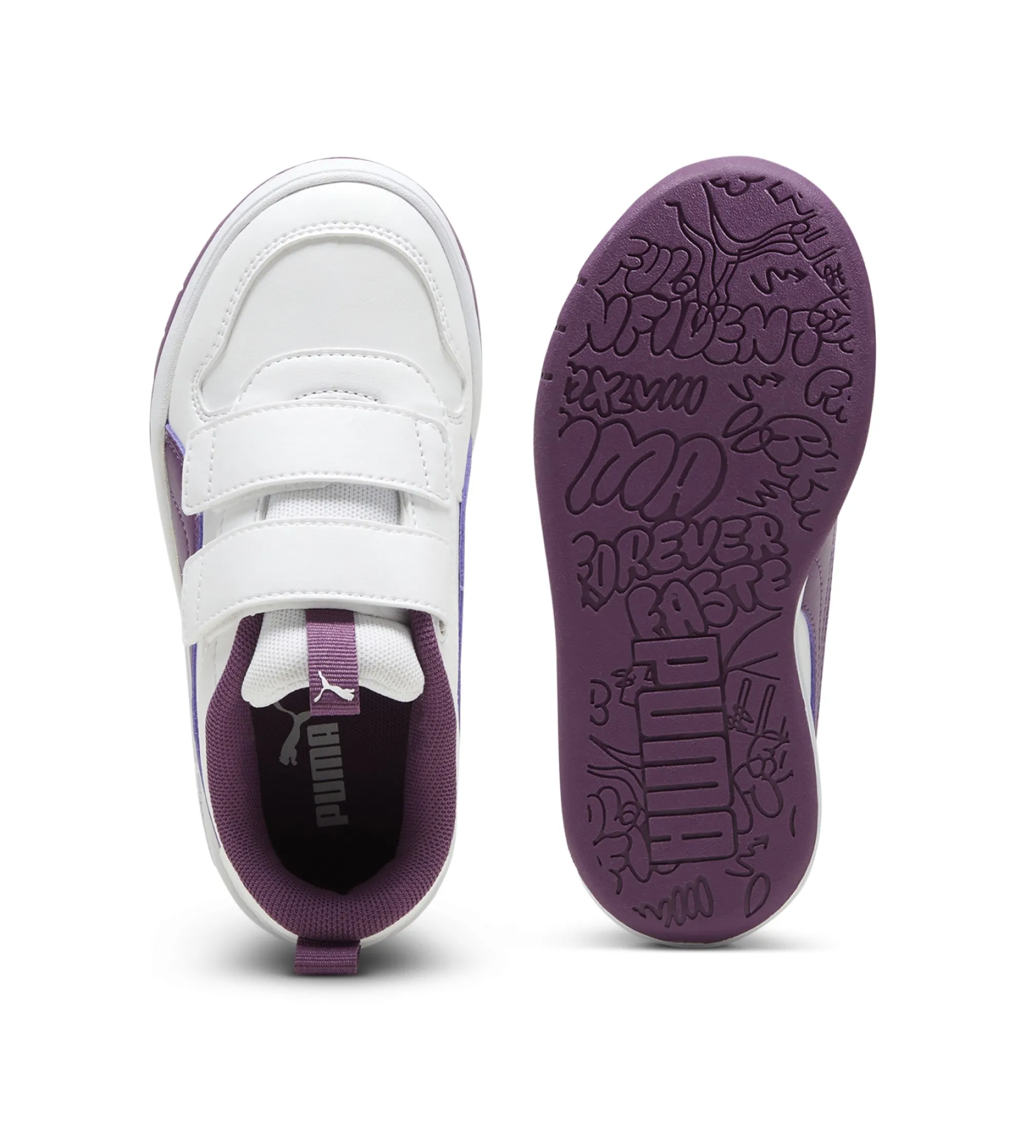 Zapatillas Multiflex blanco, lila