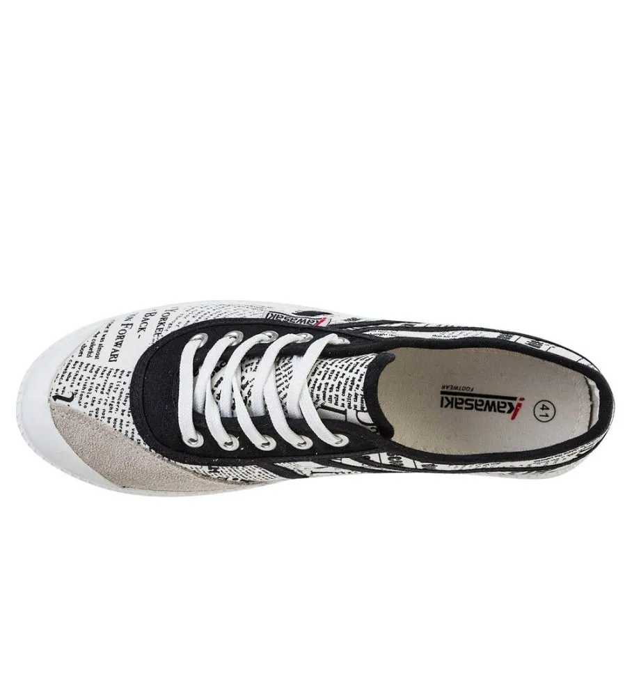 Zapatillas News Paper blanco